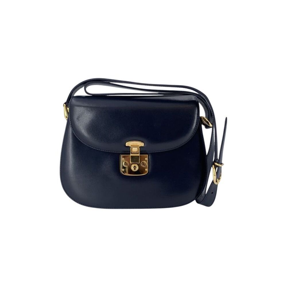 Gucci Vintage Leather Crossbody Bag Lady Lock